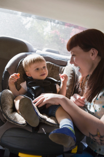 baby in carseat