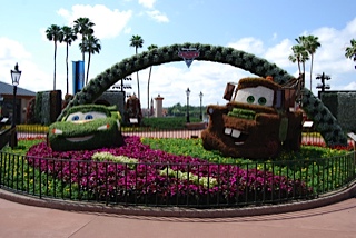 epcot flower show cars