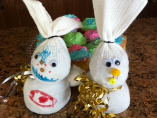 sock bunny craft