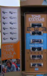 TOMS Eyewear Display stand