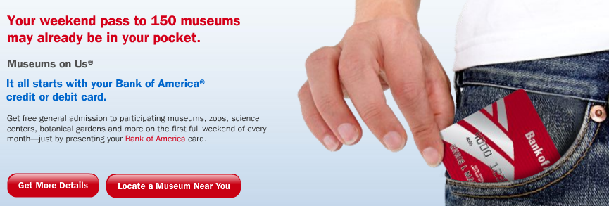 free admission to a museum