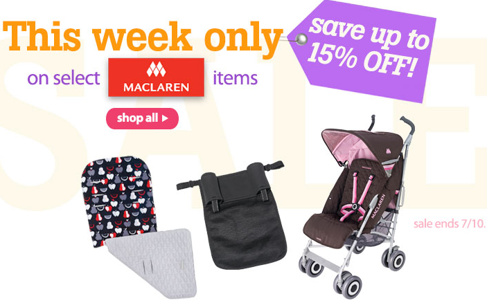 maclaren stroller sale