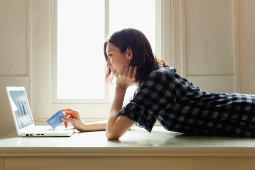 lady working on laptop