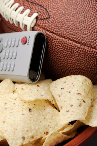 football and chips