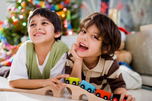 kids playing with toys