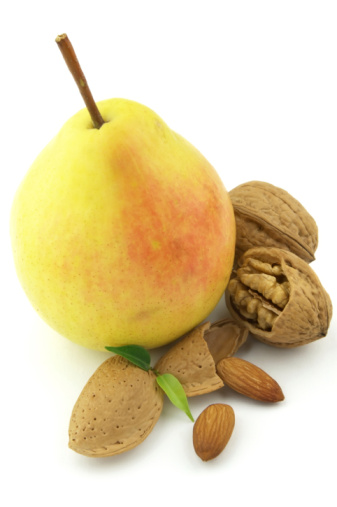 Sweet pear with nuts