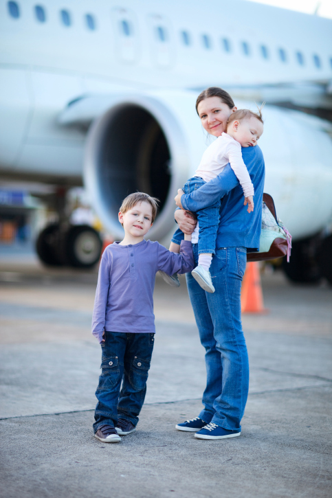 airplane with kids