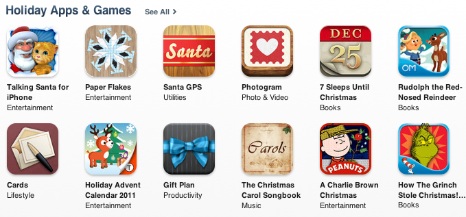 Holiday Smartphone Apps