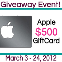 Apple $500 Giftcard Giveaway