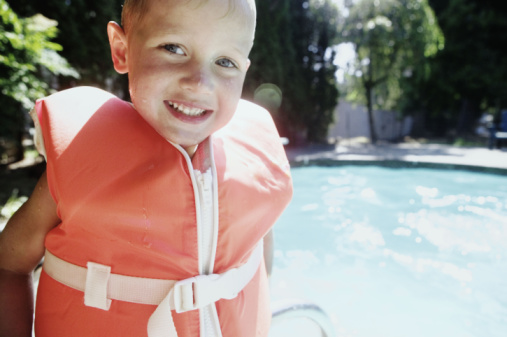 Boy in life vest