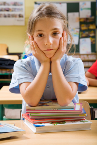 girl studying