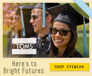 TOMS Eyewear for grad's