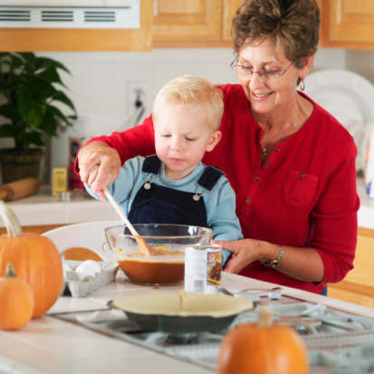 Cooking with grandma