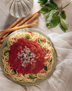 Spagetti w/ tomato sauce