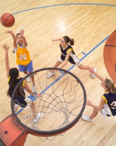 Girls basketball game