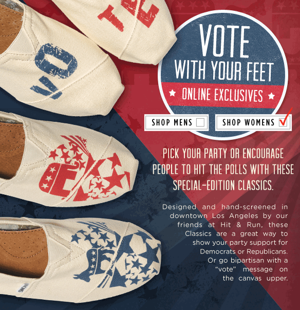TOMS Shoes Vote With Your Feet Ad