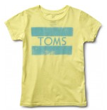 Tiny TOMS Canary Stamp Tee