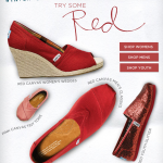 TOMS Shoes – Try some Red to beat the Winter Blues #TOMS