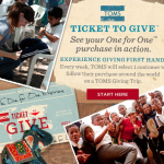 TOMS Ticket To Give: A New Way To Bring Change In The World