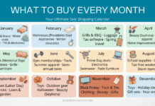 What to Buy Every Month: The Complete Sale Shopping Calendar what to buy on sale every month