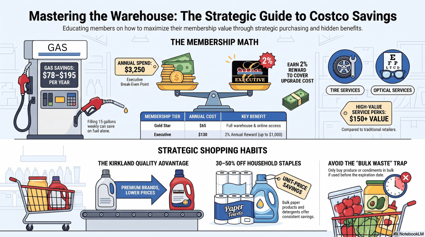 save money costco - Is a Costco Membership Worth It Infographic